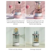 SpinRenew Pro: Spinning Ultrasonic Makeup Brush & Sponge Cleaner Machine