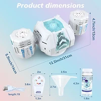 POPALOOZI Light-Up Bubble Storm Machine with Remote