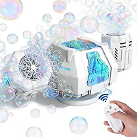 POPALOOZI Light-Up Bubble Storm Machine with Remote