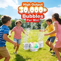 POPALOOZI Light-Up Bubble Storm Machine with Remote