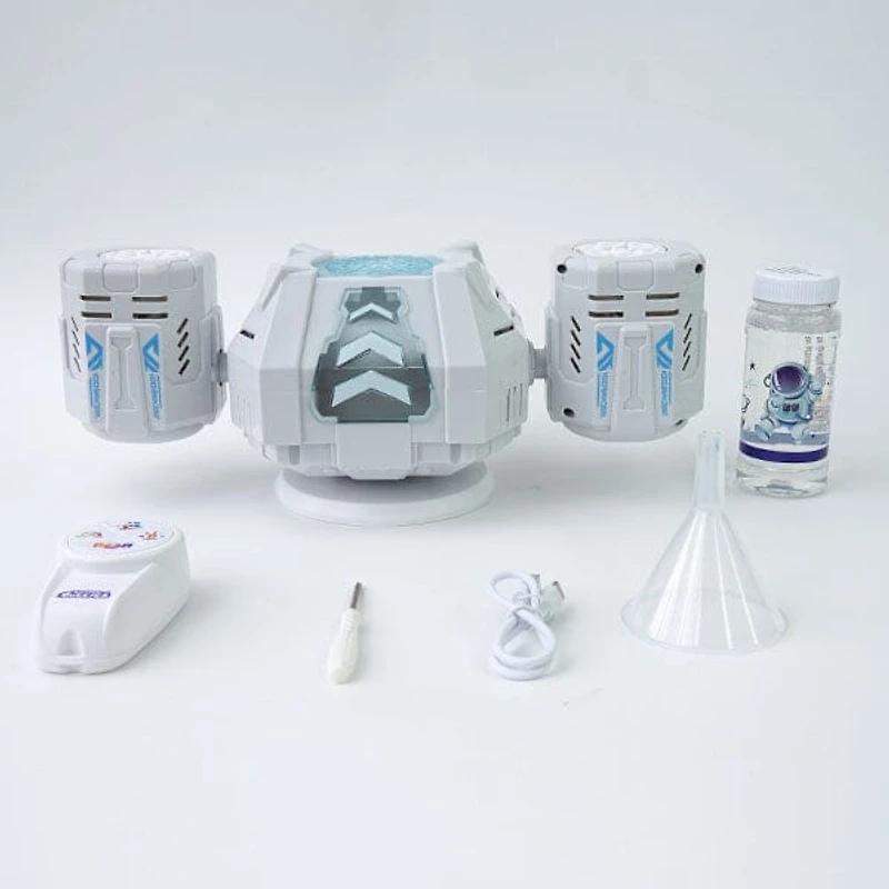 POPALOOZI Light-Up Bubble Storm Machine with Remote