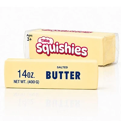 Giant Salted Butter Stick 10" Slow-Rise Squishies® Fidget Toy (1pc)