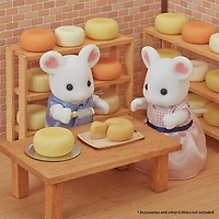 Calico Critters: Marshmallow Mouse Family (4pc) Posable Flocked Collectible Figurines