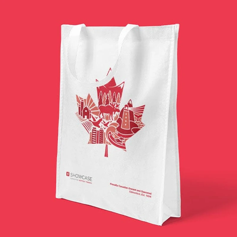 Showcase Exclusive Canada Medium Eco-Friendly Graphic Tote Bag (1pc)
