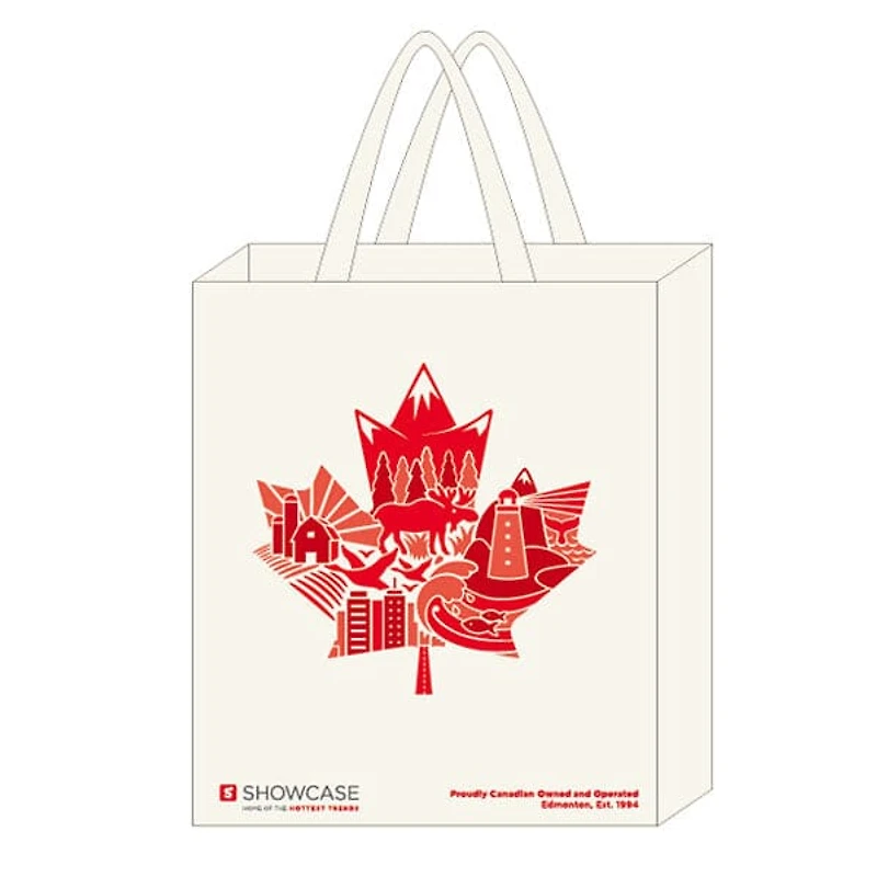 Showcase Exclusive Canada Medium Eco-Friendly Graphic Tote Bag (1pc)
