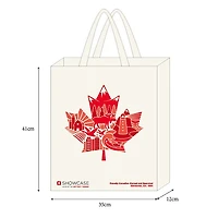 Showcase Exclusive Canada Medium Eco-Friendly Graphic Tote Bag (1pc)