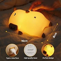 CapyNap Breathing Capybara Night Light Lamp