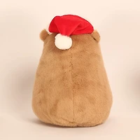 Capybara 9" Kawaii Matching Santa Hat & Snowman Doll Plush Toy (1pc)