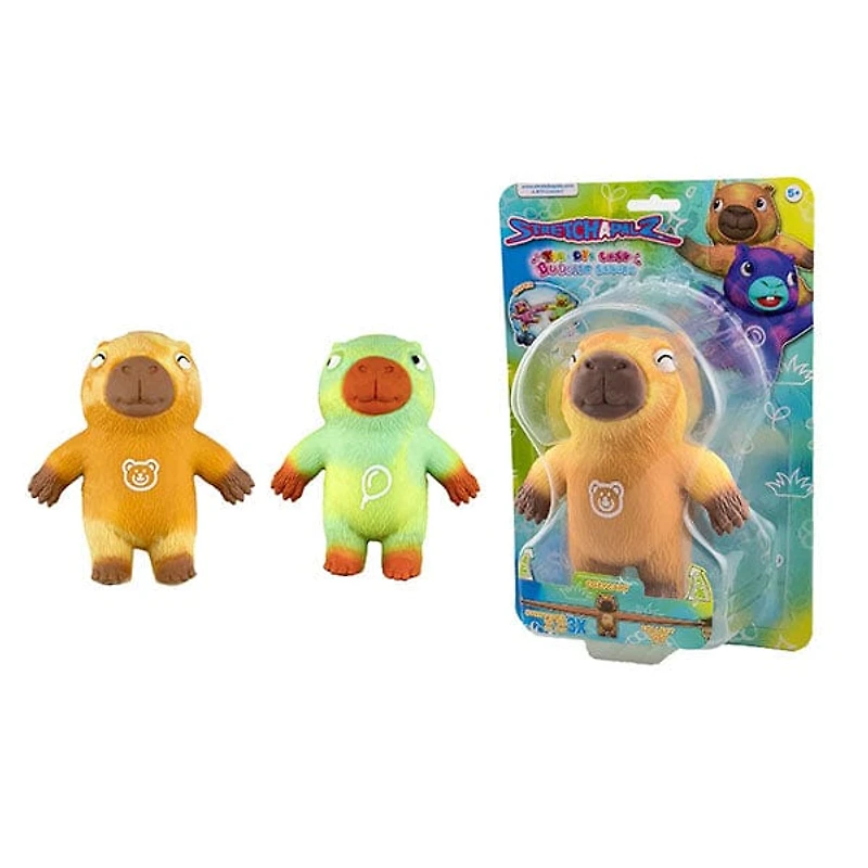 StretchaPalz Tie Dye Capy Buddies Capybara Fidget Squishy Toy (1pc) Color Ships Assorted