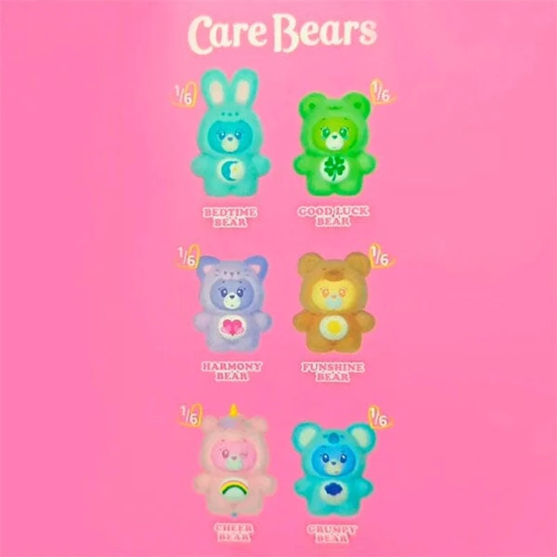 MINISO x Care Bears: Mini "Animal Costume" Series Plush Keychain Blind Box (1pc)