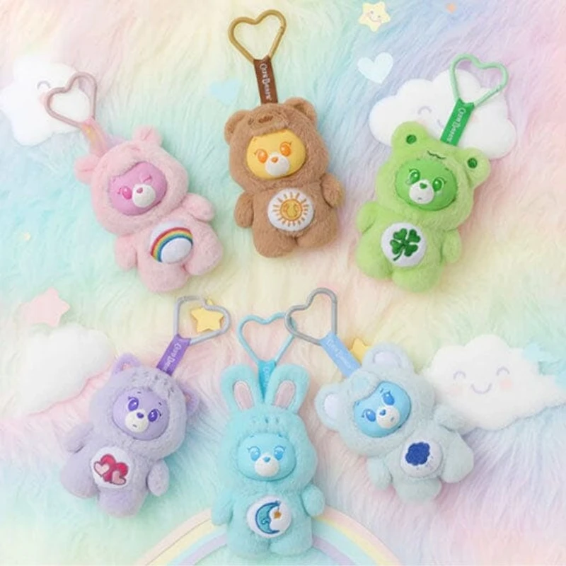 MINISO x Care Bears: Mini "Animal Costume" Series Plush Keychain Blind Box (1pc)