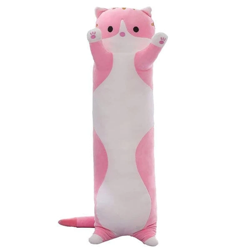 Long Animal Plush Toy Styles (3FT Long!) | Pink Tabby Cat
