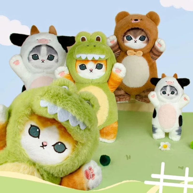 Mofusand© 12" Cat Dress-Up Plush Doll Toy in Crocodile Costume