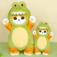 Mofusand© 12" Cat Dress-Up Plush Doll Toy in Crocodile Costume