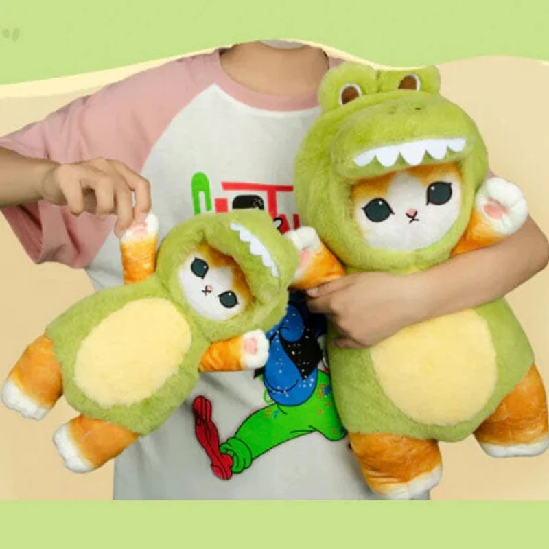 Mofusand© 12" Cat Dress-Up Plush Doll Toy in Crocodile Costume