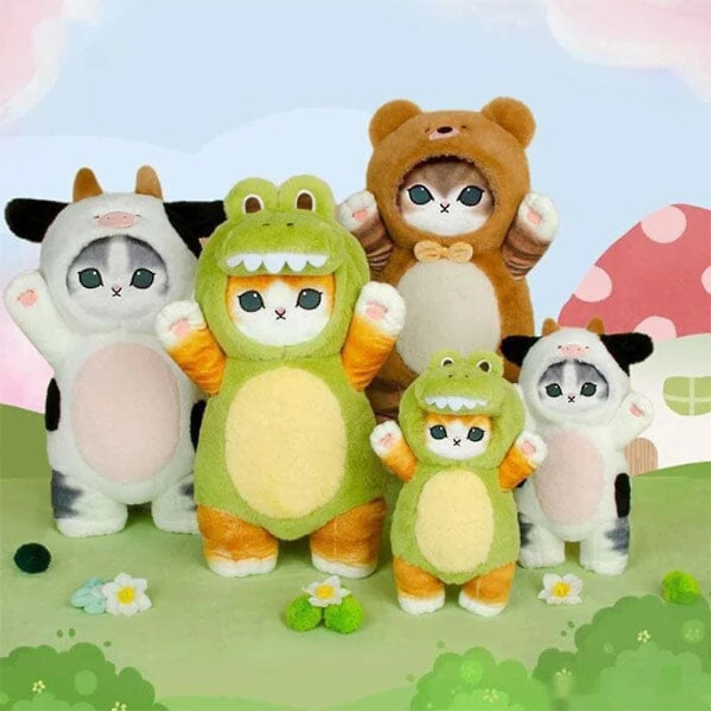 Mofusand© 12" Cat Dress-Up Plush Doll Toy in Crocodile Costume