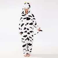 Cozy Cuddler Cow Flannel Onesie For Adults & Kids (1pc) Multiple Sizes