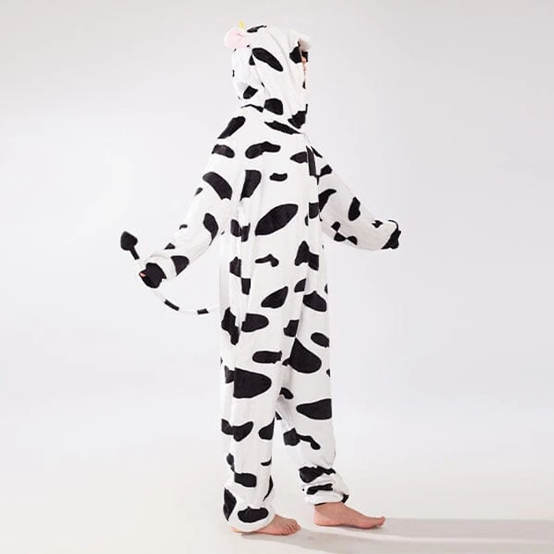 Cozy Cuddler Cow Flannel Onesie For Adults & Kids (1pc) Multiple Sizes