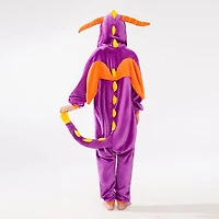 Cozy Cuddler Dragon Flannel Onesie For Adults & Kids (1pc) Multiple Sizes