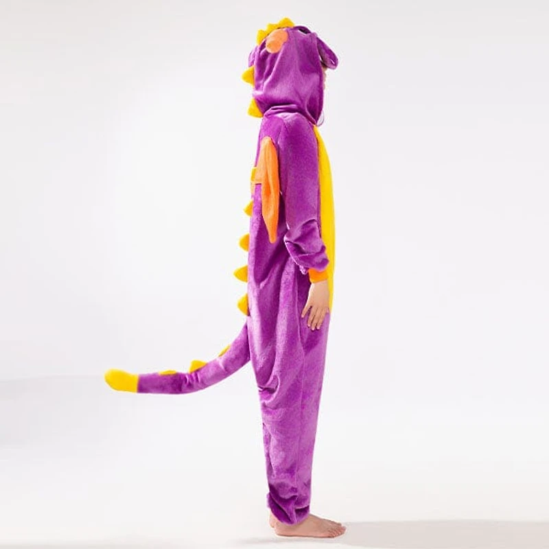 Cozy Cuddler Dragon Flannel Onesie For Adults & Kids (1pc) Multiple Sizes