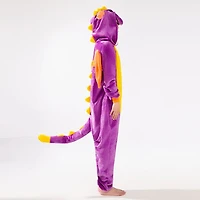 Cozy Cuddler Dragon Flannel Onesie For Adults & Kids (1pc) Multiple Sizes