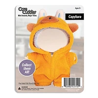 Outfit: Capybara Onesie Costume for Dolls - Petite Threads x Cozy Cuddler