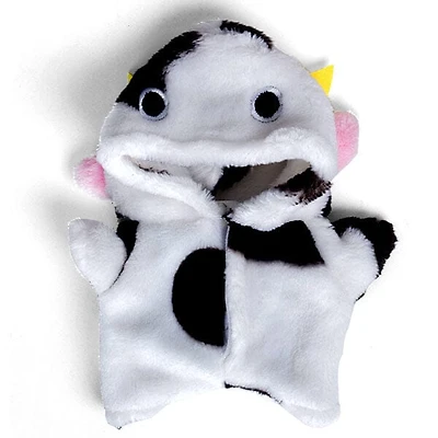 Outfit: Spotted Cow Onesie Costume for Dolls - Petite Threads x Cozy Cuddler