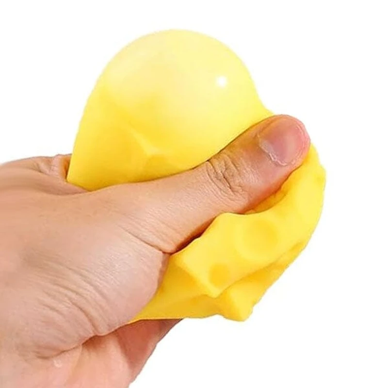Cheese Cube Slow-Rise Squishy Fidget Toy (1pc)
