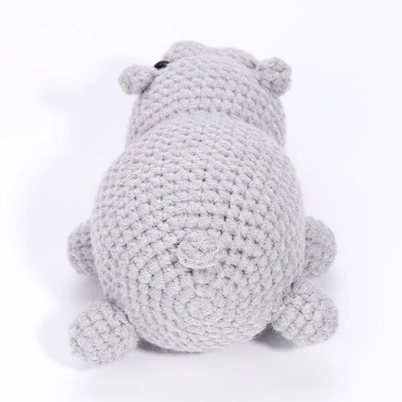 The LOOP Brigade: DIY Mini Crochet Plush Toy Complete Kit For Beginners - Chompy the Hippo
