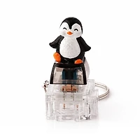 ClikCharms Fidget Keyboard Clicker Keychain - 1 Random 3D Animal Design