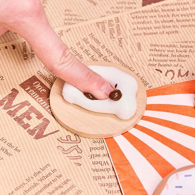 SqueezeSquad Taba Deluxe Premium Silicone Squishy Fidget Toy - Cloud Dumpling