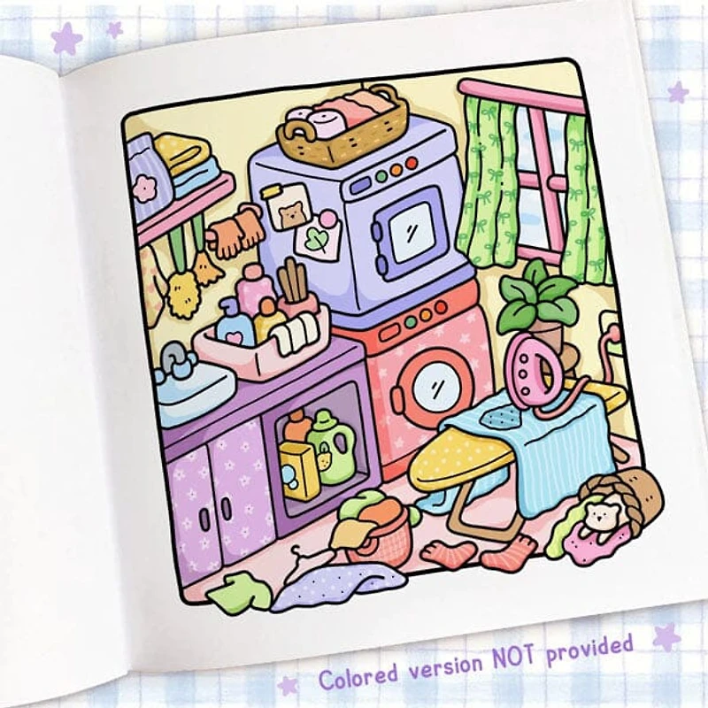 "Cozy Corner" Coloring Book: Cozy Space Coloring by Coco Wyo (45 Pages)