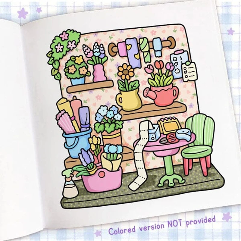"Cozy Corner" Coloring Book: Cozy Space Coloring by Coco Wyo (45 Pages)