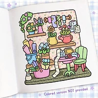"Cozy Corner" Coloring Book: Cozy Space Coloring by Coco Wyo (45 Pages)