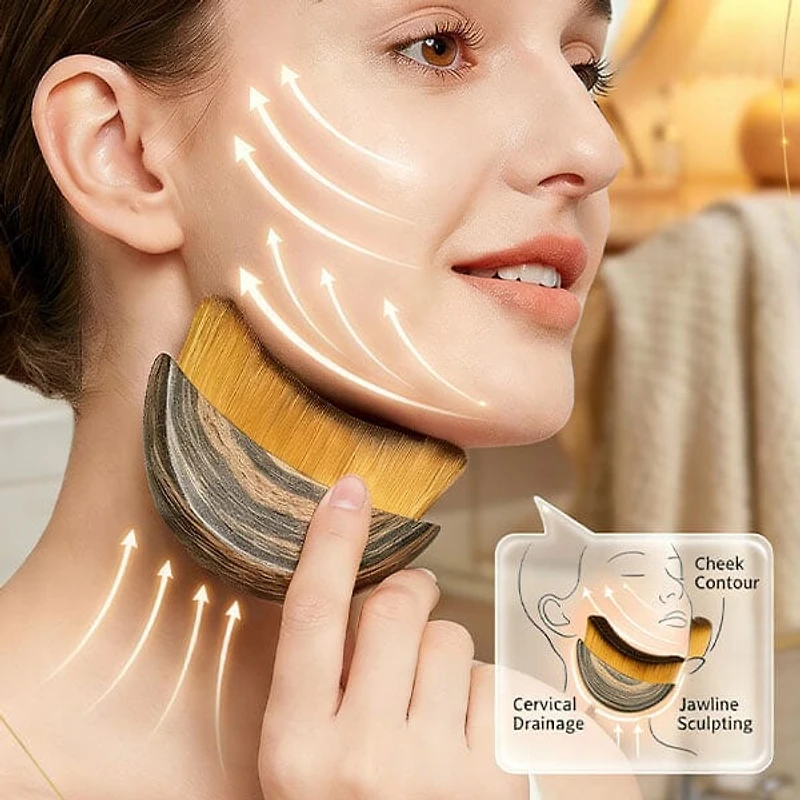 WOW Lymphatic Contour Face Brush For De-Puffed & Radiant Skin