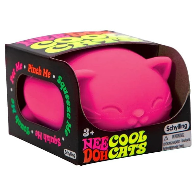 Nee Doh Cool Cats Squishy Fidget Stress Ball Toy (1pc) Colors Ship Assorted