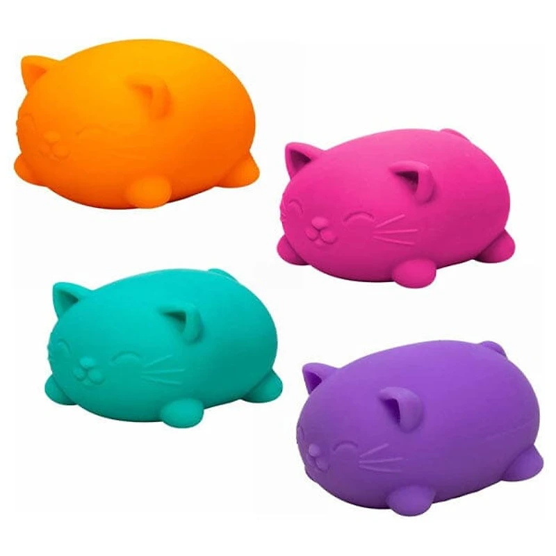 Nee Doh Cool Cats Squishy Fidget Stress Ball Toy (1pc) Colors Ship Assorted