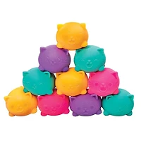Nee Doh Teenie Cool Cats Squishy Fidget Stress Ball Toys (3pc) Colors Ship Assorted