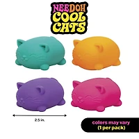 Nee Doh Cool Cats Squishy Fidget Stress Ball Toy (1pc) Colors Ship Assorted