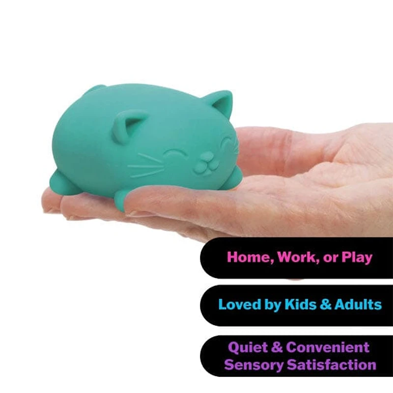Nee Doh Cool Cats Squishy Fidget Stress Ball Toy (1pc) Colors Ship Assorted