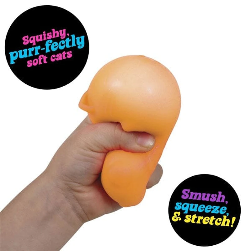 Nee Doh Cool Cats Squishy Fidget Stress Ball Toy (1pc) Colors Ship Assorted