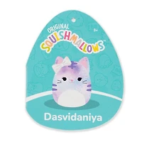Squishmallows Super Soft Plush Toys 7.5" Dasvidaniya the Watercolor Cat