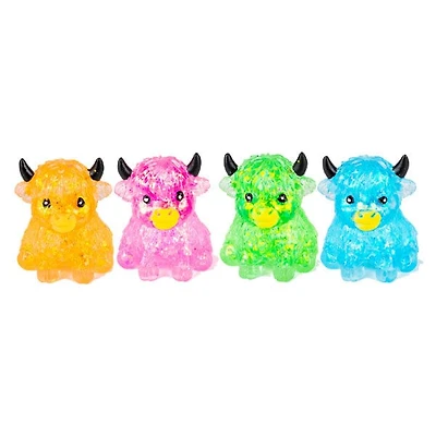 Sugah-Mals Glitter Cows Sugar Stress Ball Squishies® Fidget Toy (1pc) Color Ships Assorted
