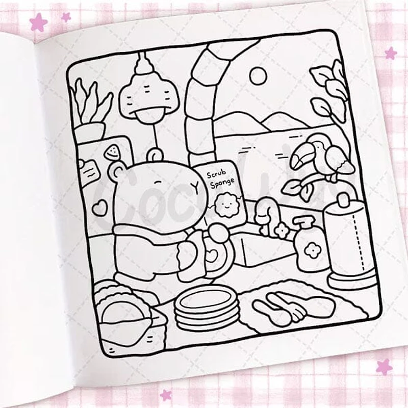 "Cozy Days" Coloring Book: Cozy Space Coloring by Coco Wyo (45 Pages)