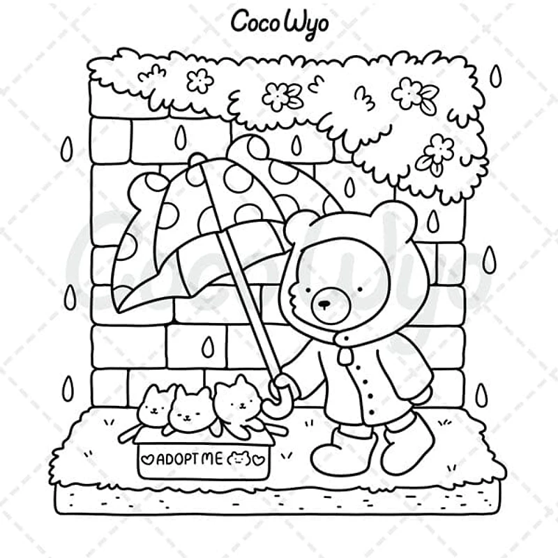 "Cozy Friends" Coloring Book: Cozy Space Coloring by Coco Wyo (40 Pages)