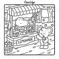 "Cozy Friends" Coloring Book: Cozy Space Coloring by Coco Wyo (40 Pages)