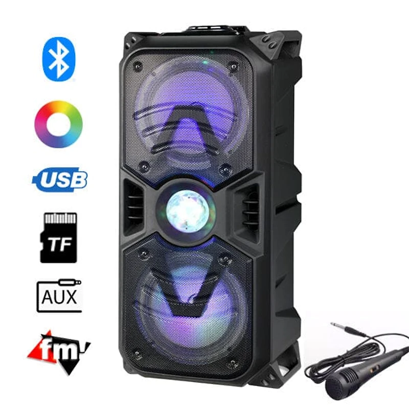 SoundLogicXT: HD Karaoke Speaker With Disco Ball and Microphone