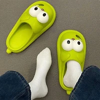 Shhhandals Cartoon Dog Unisex Anti-Slip Foam Cloud Slides - Green (Multiple Sizes)