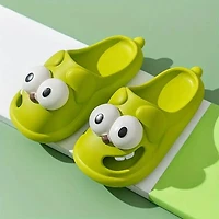 Shhhandals Cartoon Dog Unisex Anti-Slip Foam Cloud Slides - Green (Multiple Sizes)