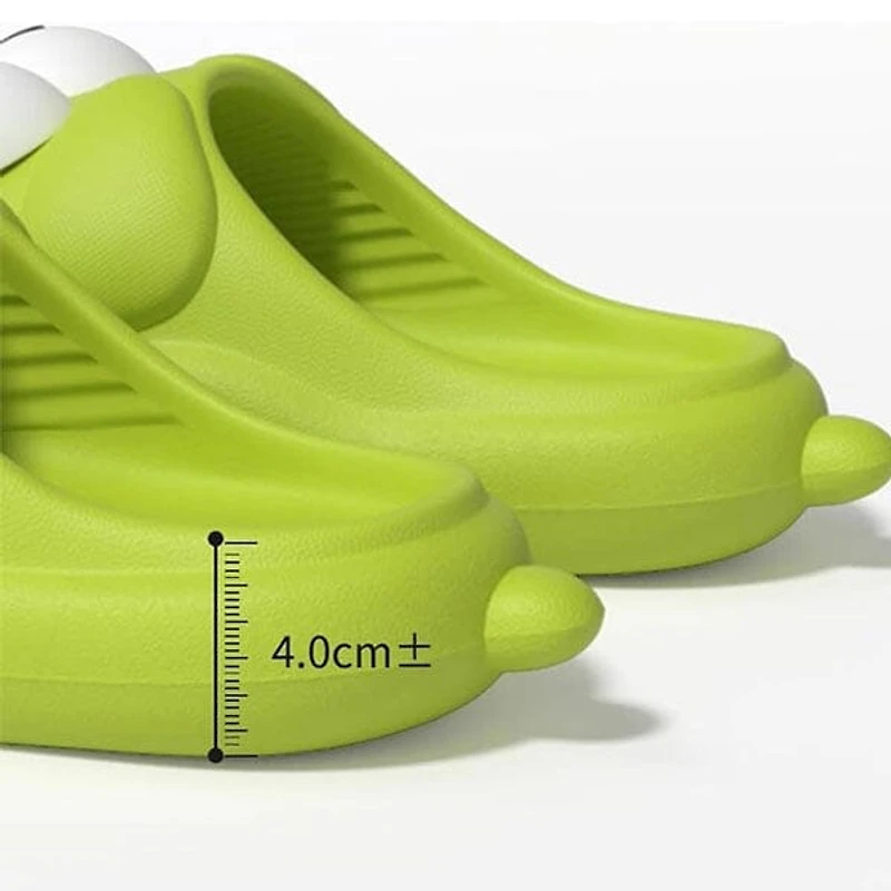 Shhhandals Cartoon Dog Unisex Anti-Slip Foam Cloud Slides - Green (Multiple Sizes)